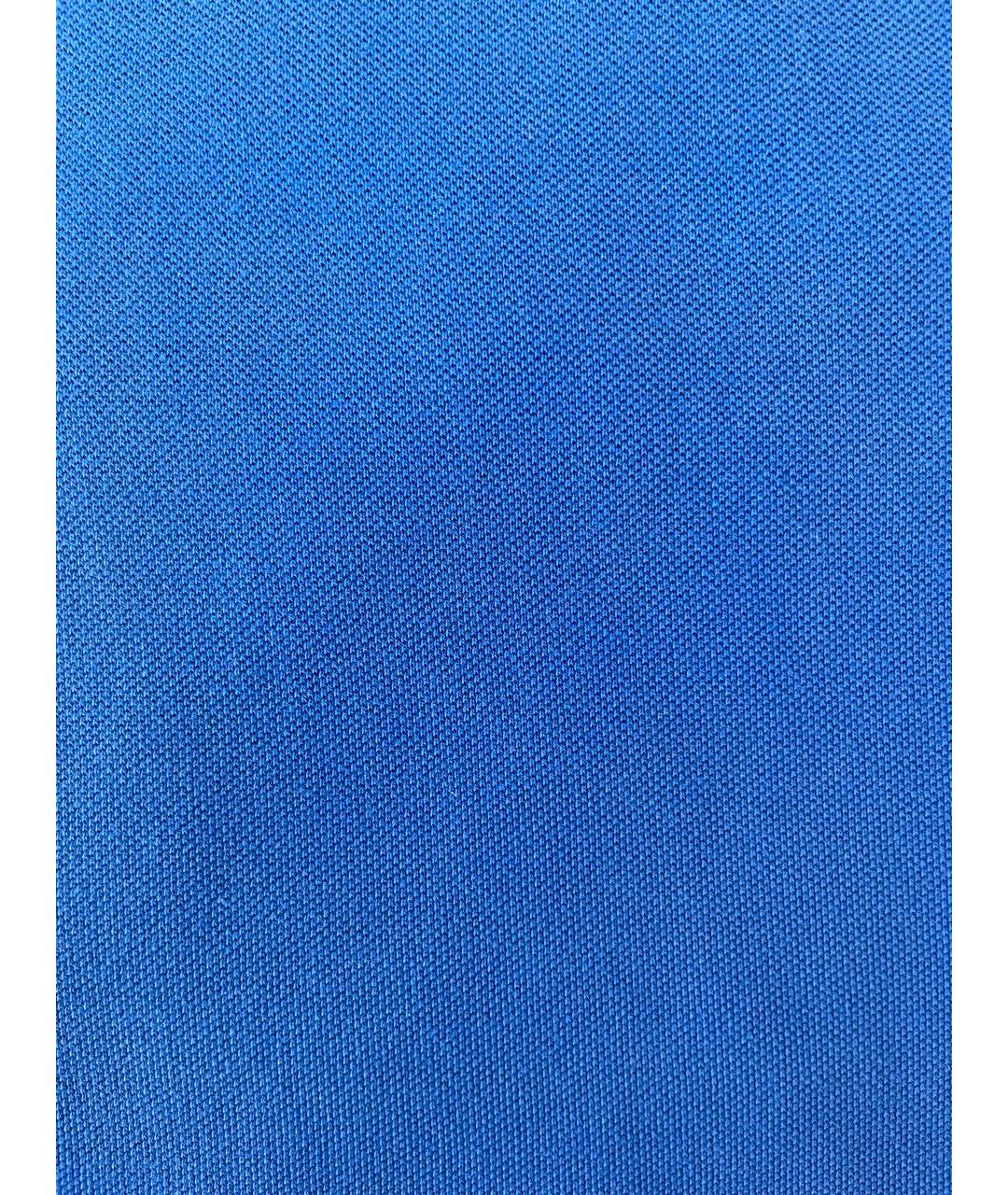 VERSACE COLLECTION Синее хлопковое поло с коротким рукавом, фото 4