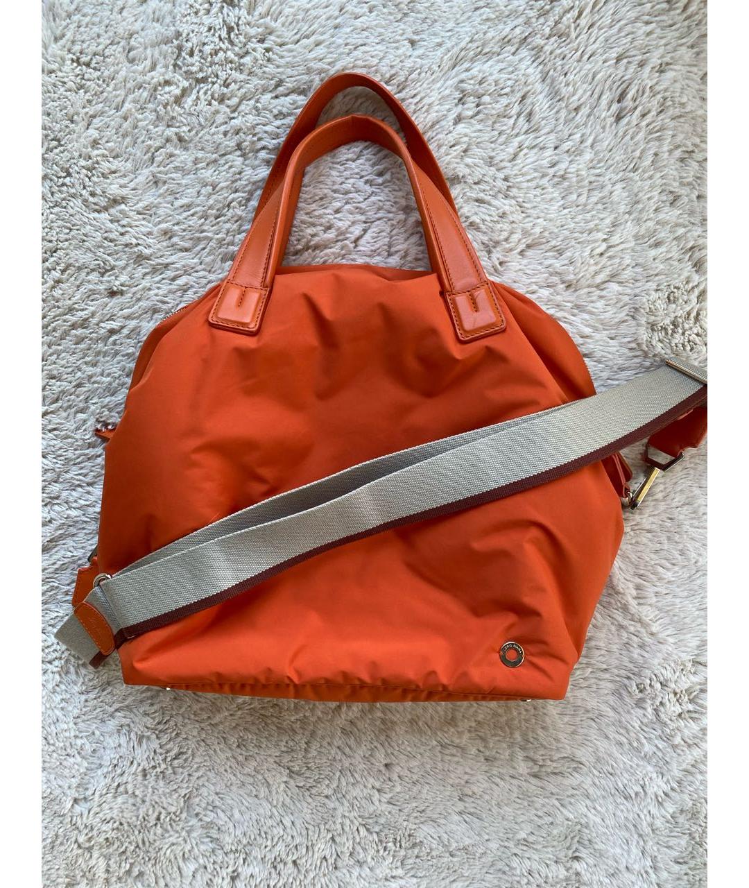 LORO PIANA Оранжевая синтетическая дорожная/спортивная сумка, фото 3