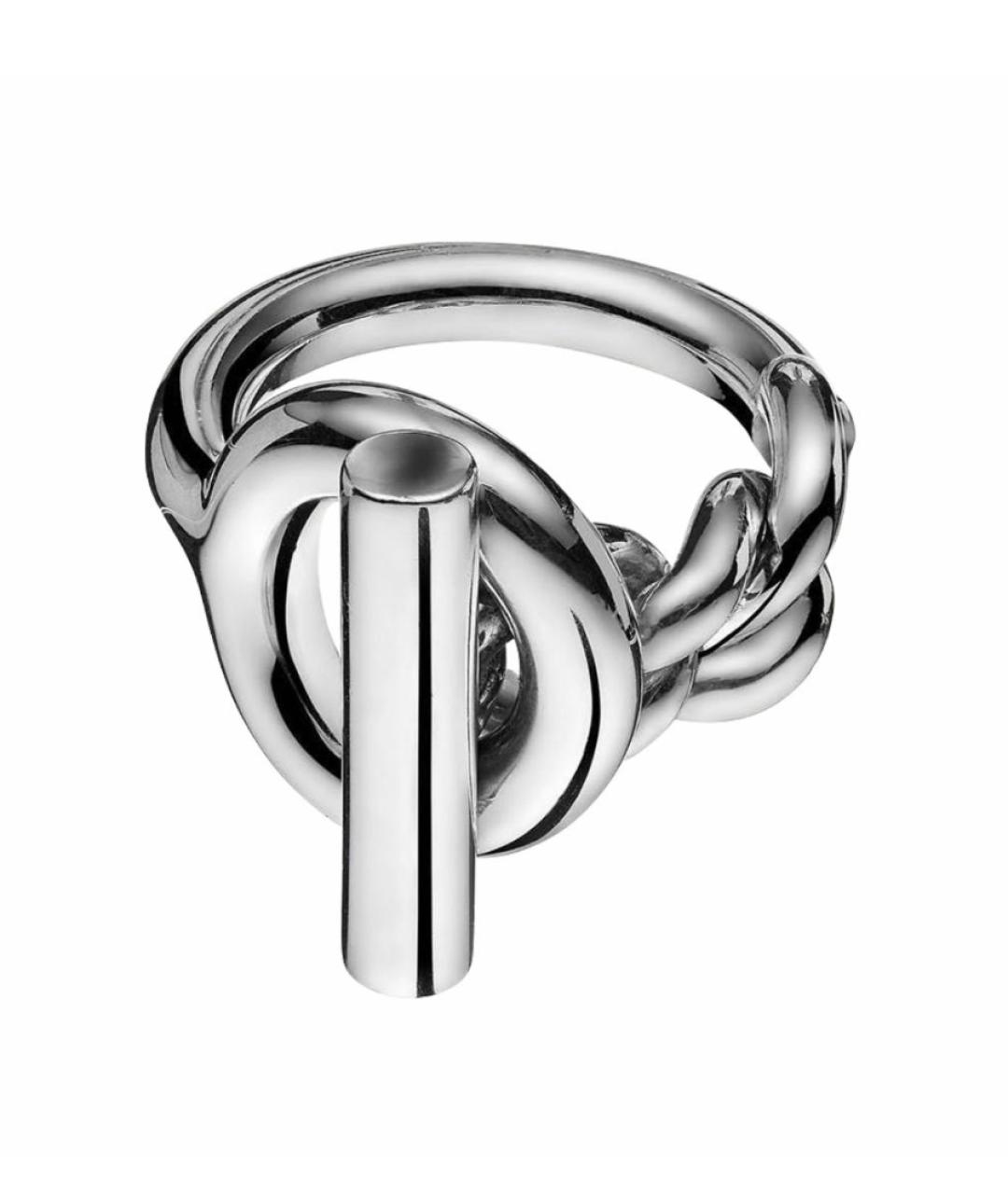 HERMES Серебряное серебряное кольцо, фото 1
