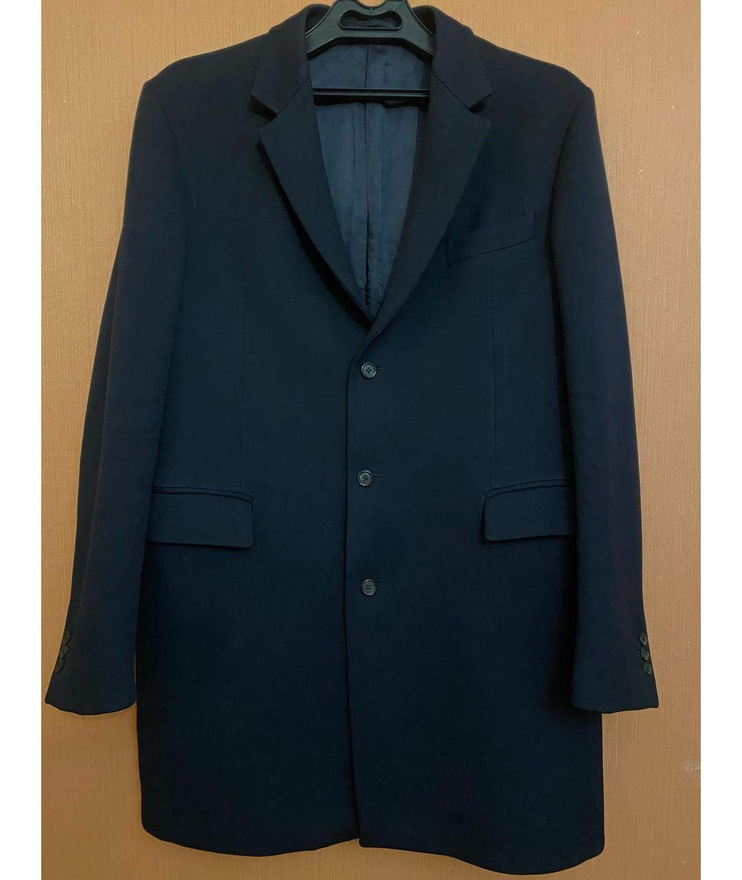 PRADA Темно-синее шерстяное пальто, фото 8