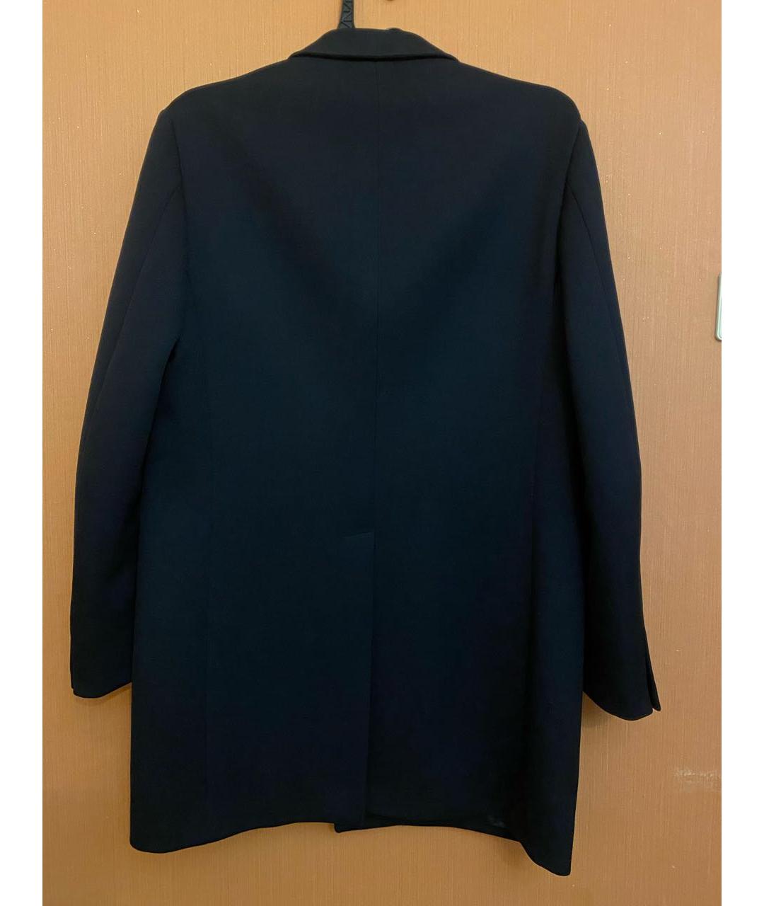PRADA Темно-синее шерстяное пальто, фото 2