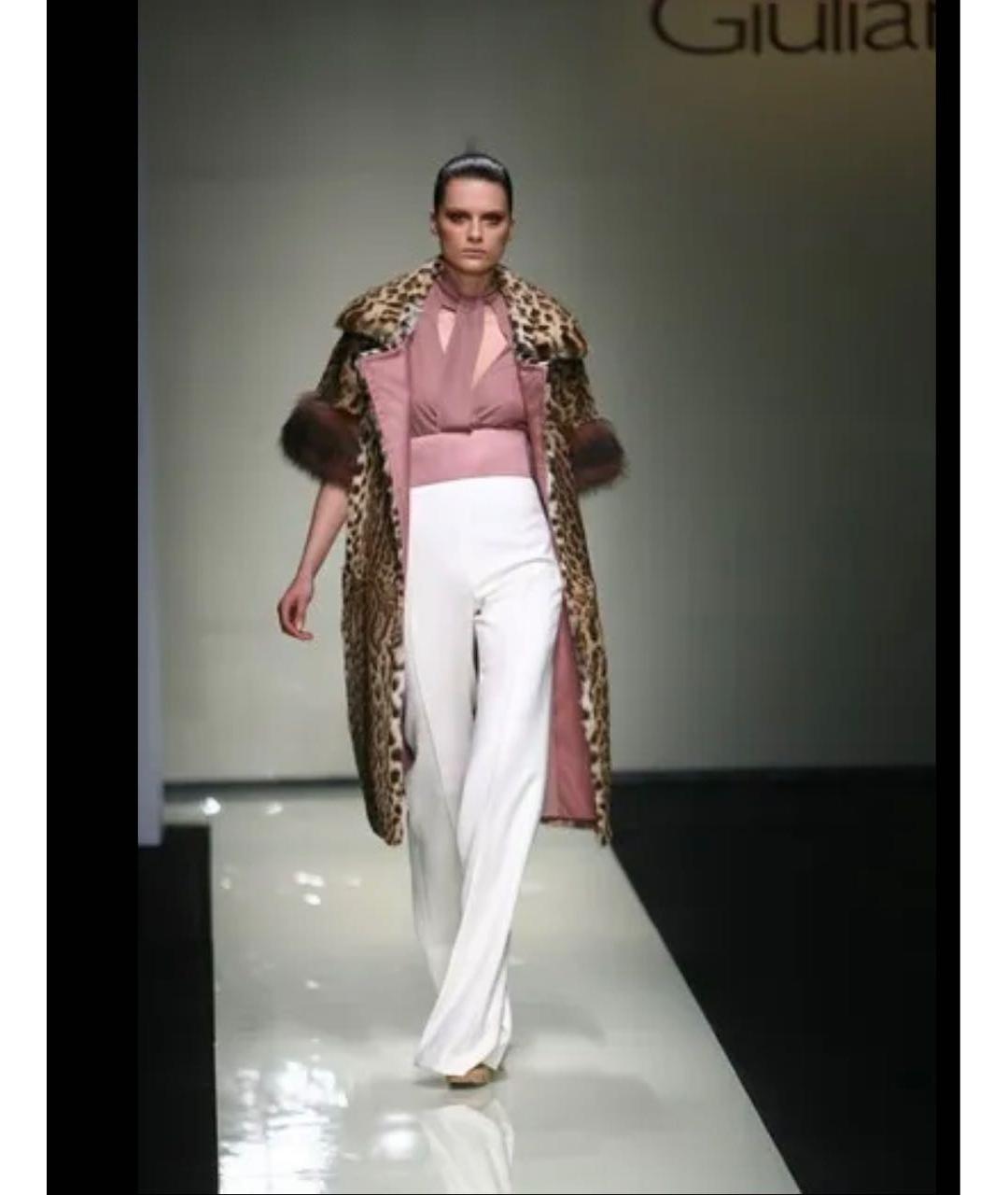 GIULIANA TESO Коричневая меховая шуба, фото 6