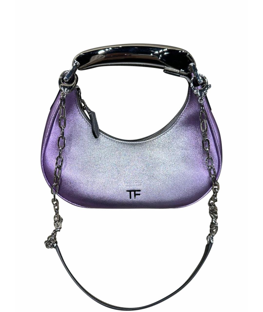 TOM FORD Фиолетовая кожаная сумка через плечо, фото 1
