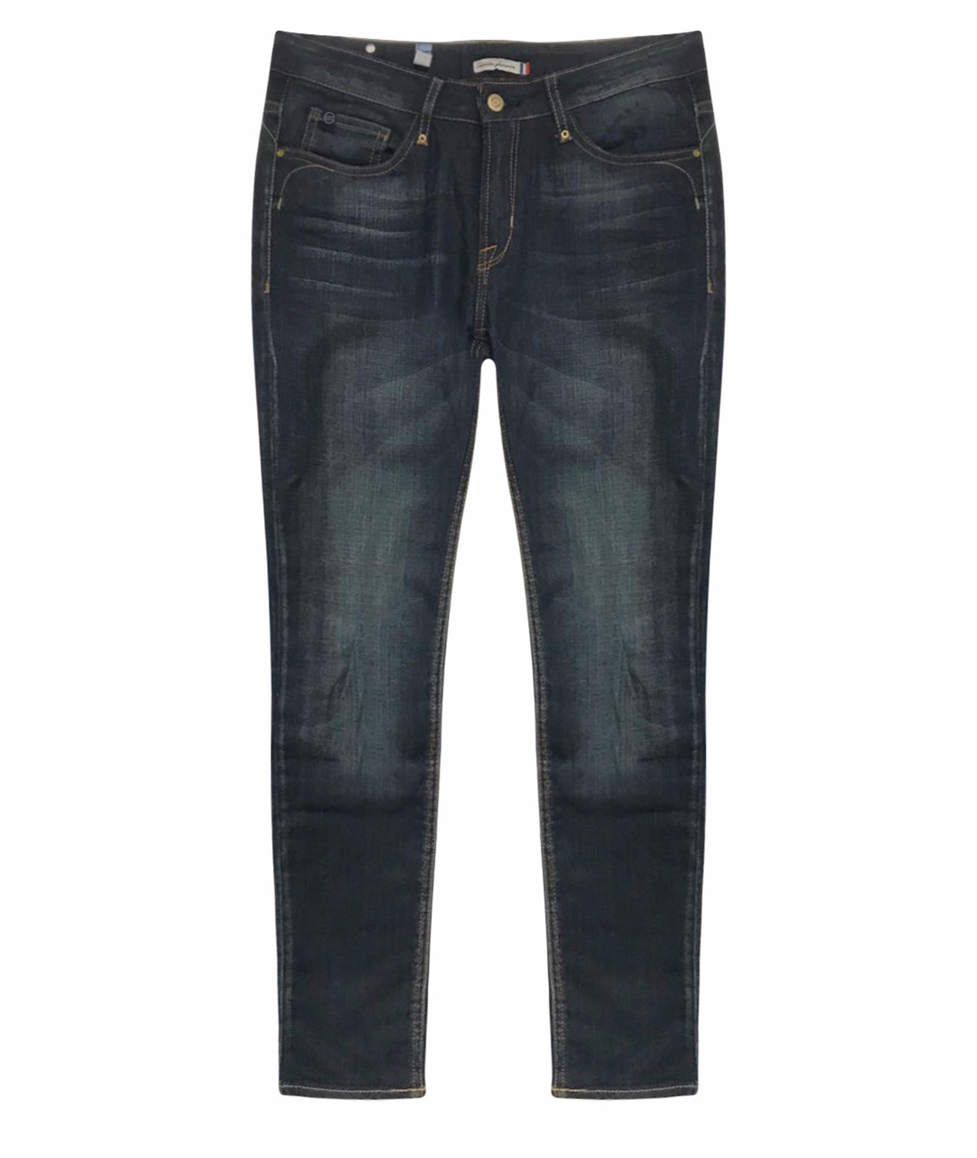 BOYFIT Темно-синие хлопковые прямые джинсы, фото 1