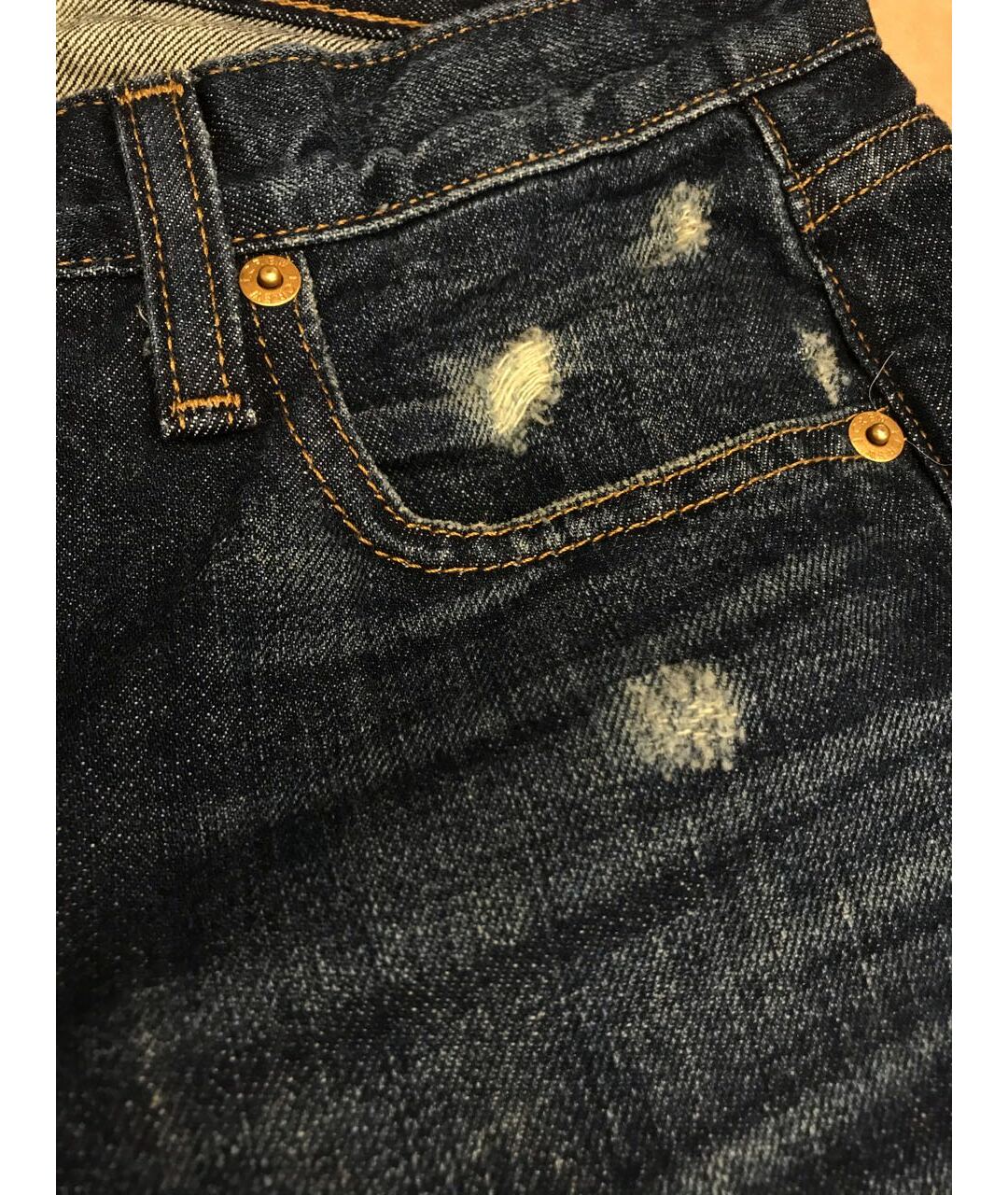 J.CREW Темно-синие хлопковые прямые джинсы, фото 6