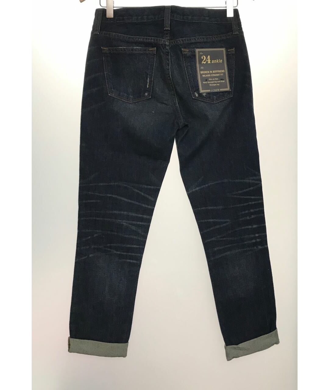 J.CREW Темно-синие хлопковые прямые джинсы, фото 2