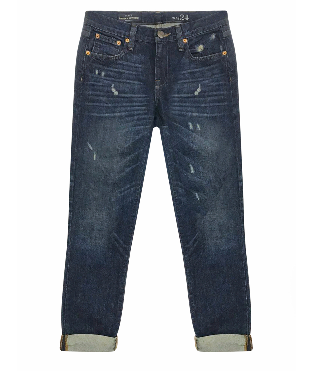 J.CREW Темно-синие хлопковые прямые джинсы, фото 1