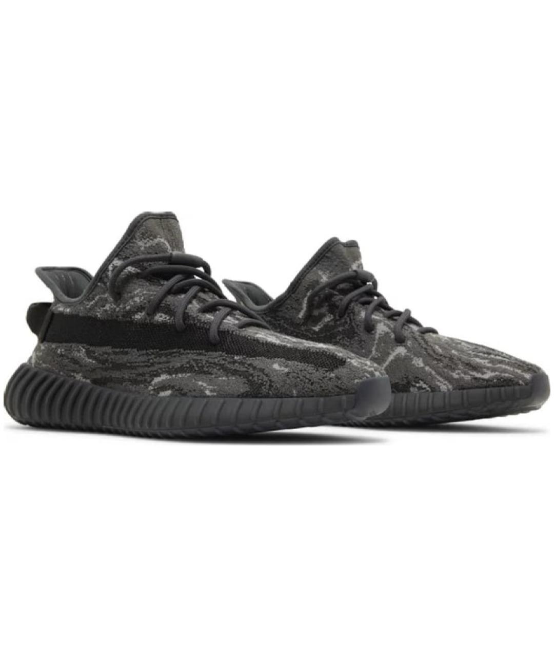 ADIDAS YEEZY Черные синтетические низкие кроссовки / кеды, фото 2