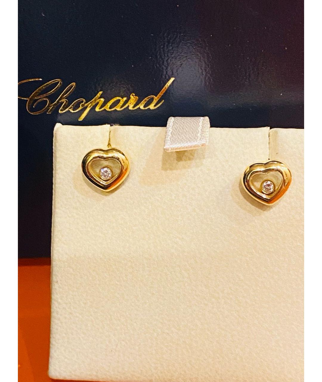 CHOPARD Желтые серьги из желтого золота, фото 2