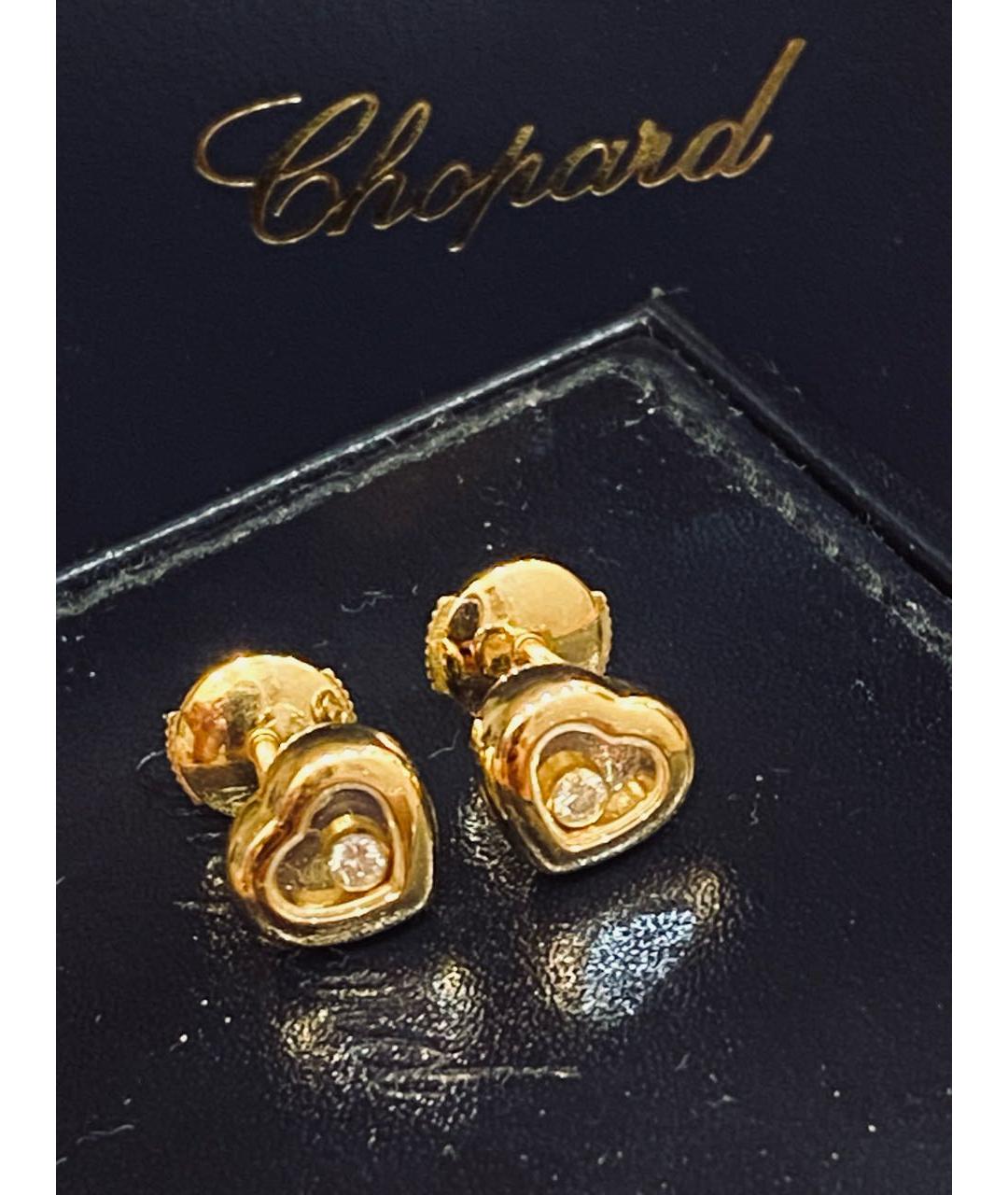 CHOPARD Желтые серьги из желтого золота, фото 4