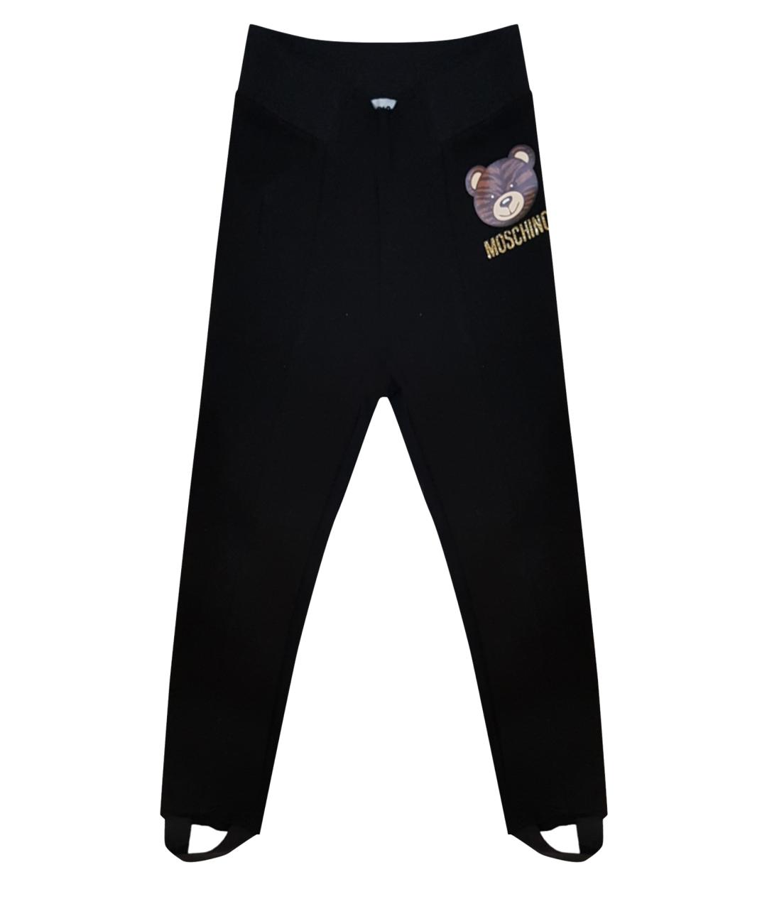 MOSCHINO Черные полиэстеровые брюки и шорты, фото 1