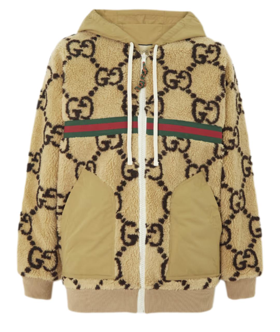 Brown gucci hoodie best sale