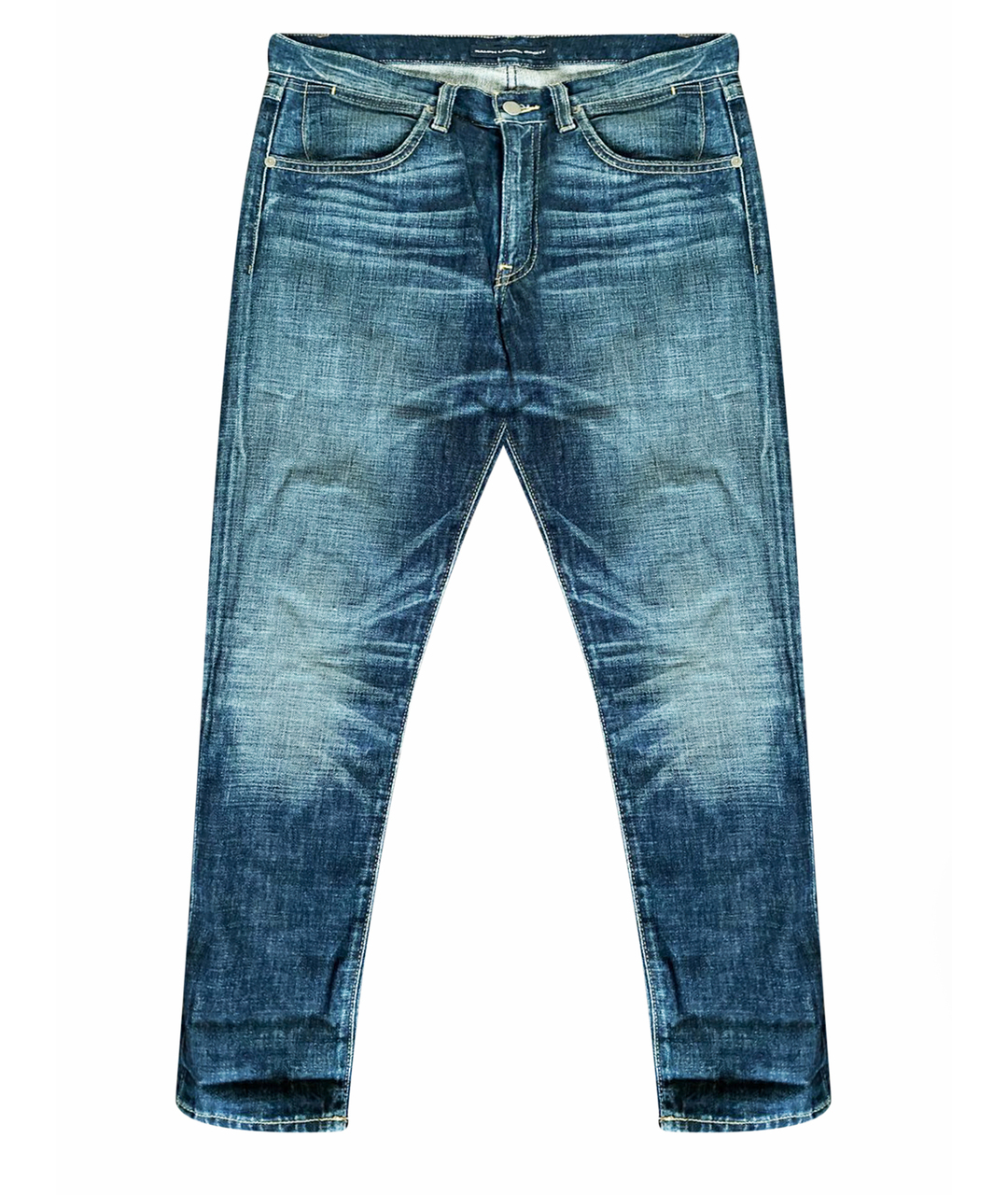 RALPH LAUREN DENIM & SUPPLY Синие хлопковые прямые джинсы, фото 1