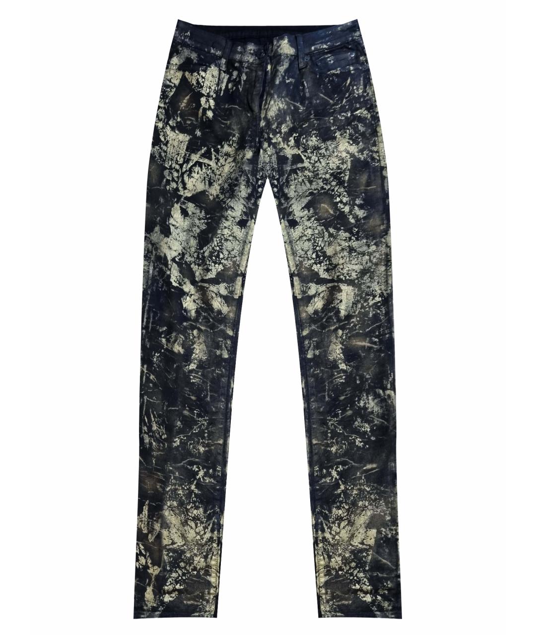 RALPH LAUREN DENIM & SUPPLY Черные хлопко-эластановые джинсы слим, фото 1