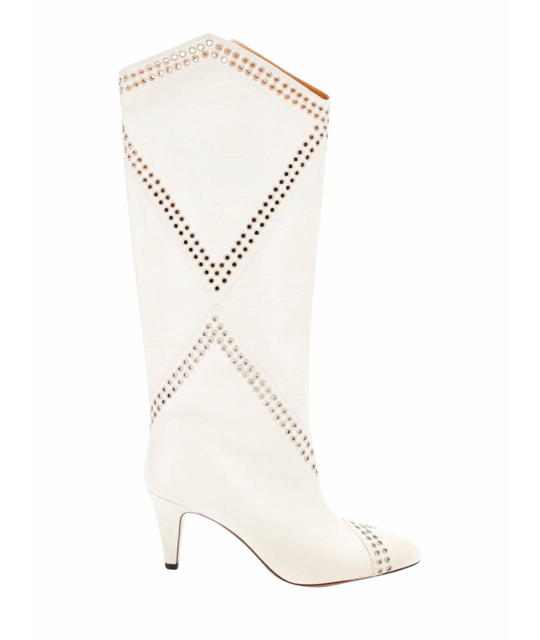 ISABEL MARANT Белые кожаные сапоги, фото 1
