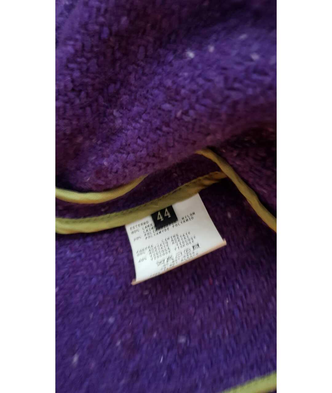 ETRO Фиолетовое шерстяное пальто, фото 4