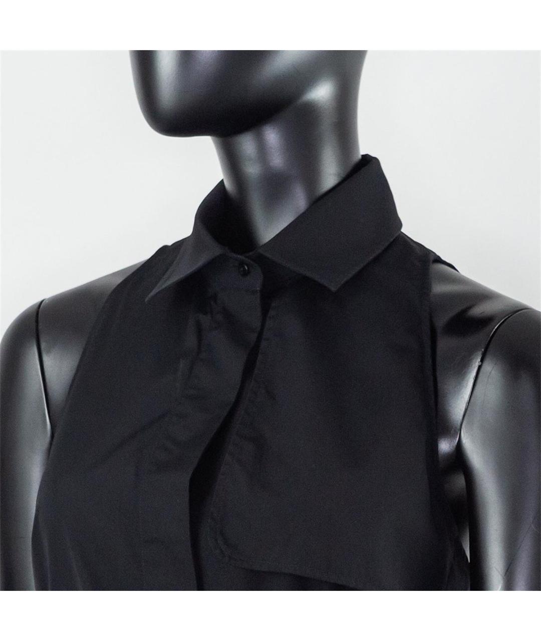 MAX MARA Черное хлопковое повседневное платье, фото 3