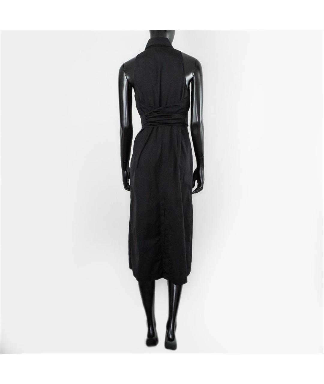 MAX MARA Черное хлопковое повседневное платье, фото 2