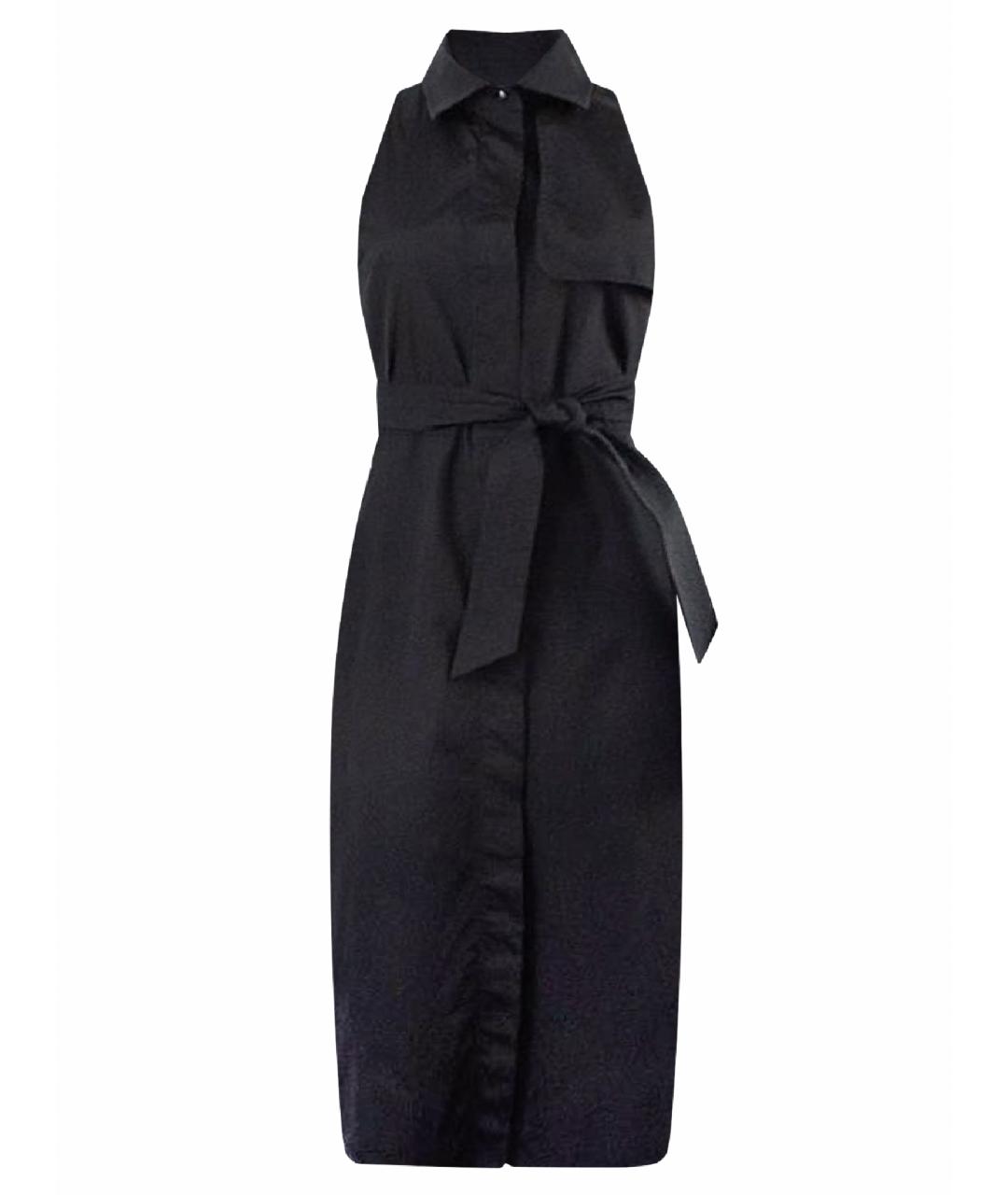 MAX MARA Черное хлопковое повседневное платье, фото 1