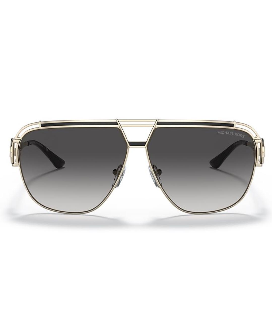 MICHAEL KORS Антрацитовые металлические солнцезащитные очки, фото 9
