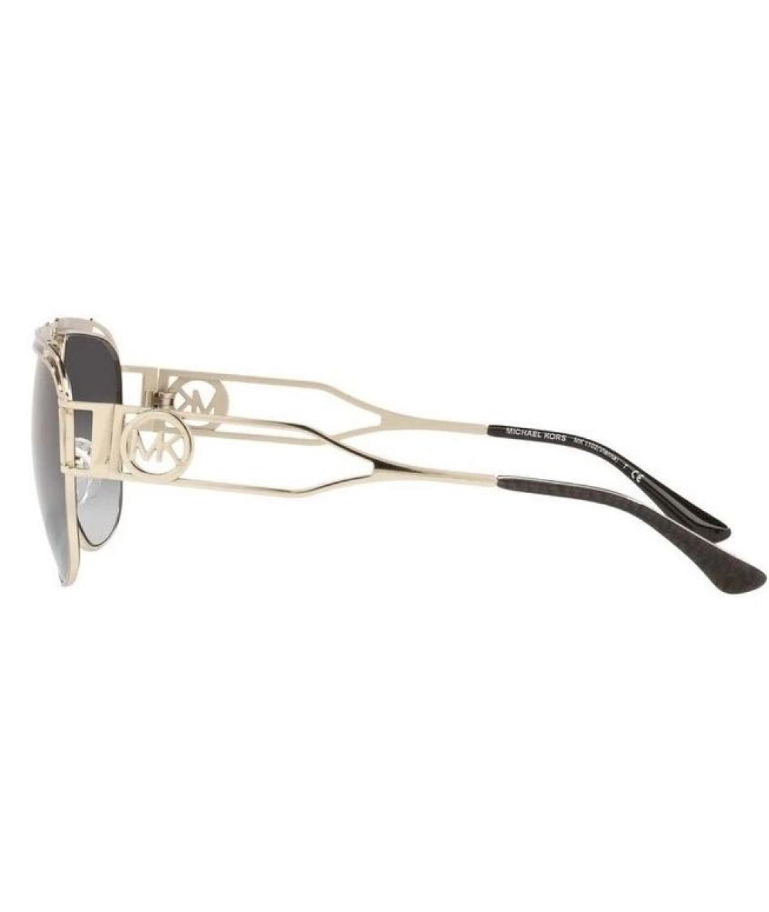 MICHAEL KORS Антрацитовые металлические солнцезащитные очки, фото 2