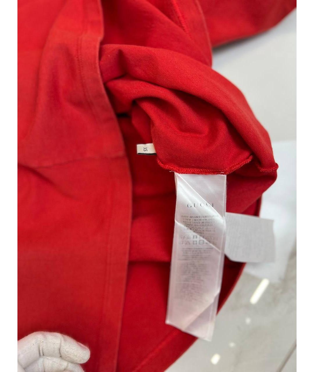 GUCCI Красная футболка, фото 3