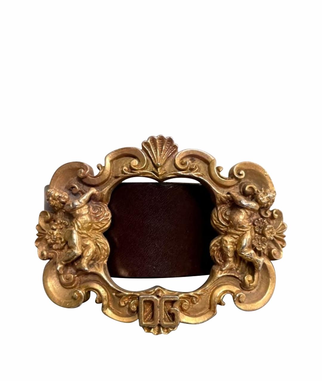 DOLCE&GABBANA Черный кожаный ремень, фото 1