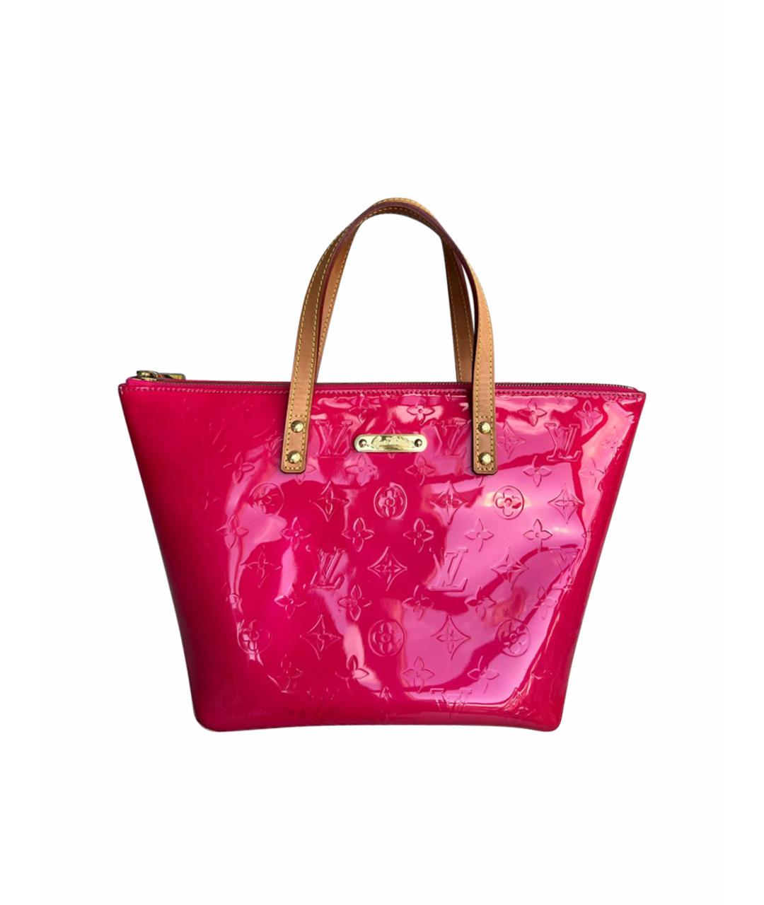 LOUIS VUITTON Фуксия сумка с короткими ручками из лакированной кожи, фото 1
