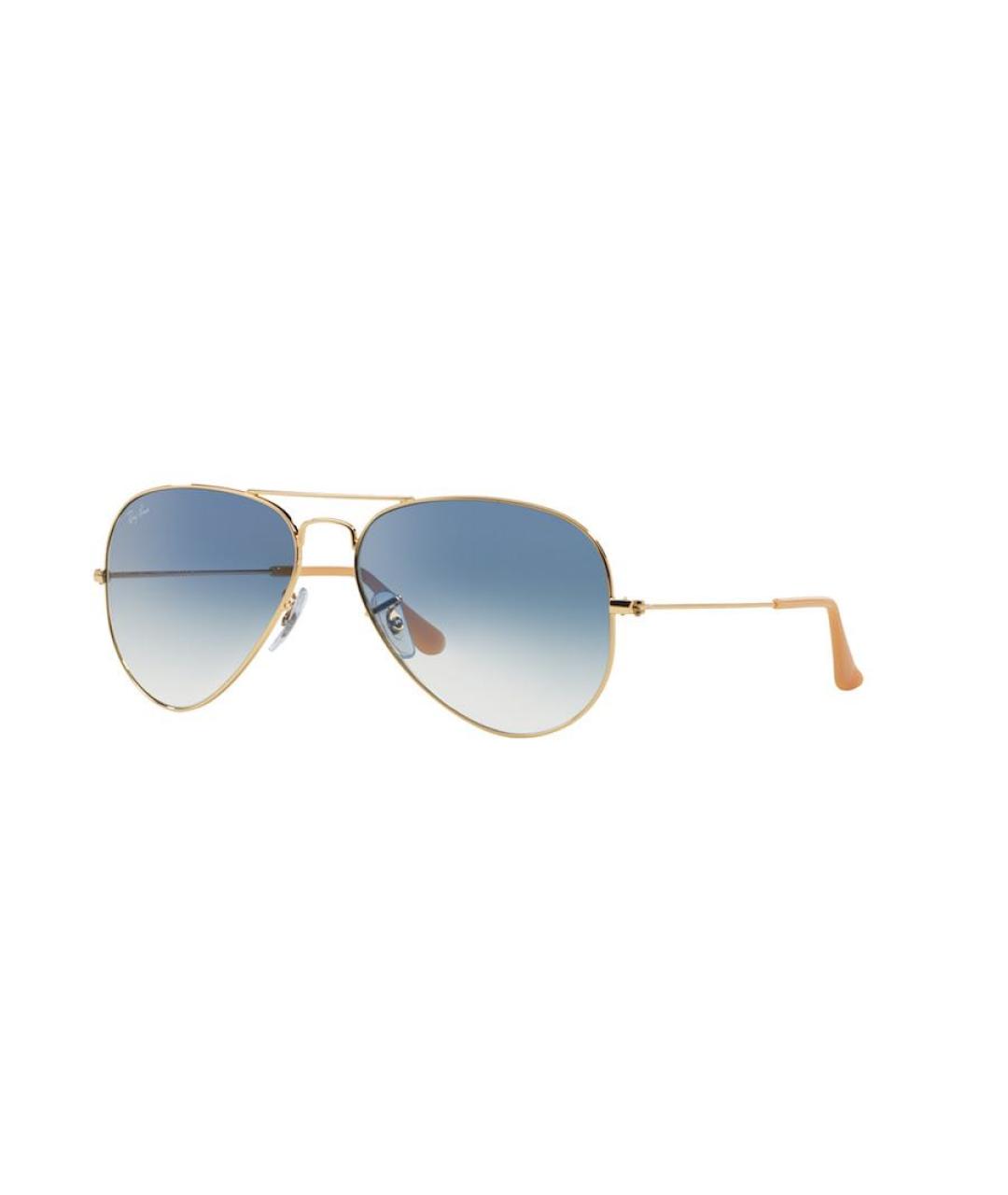 RAY BAN Голубые металлические солнцезащитные очки, фото 6