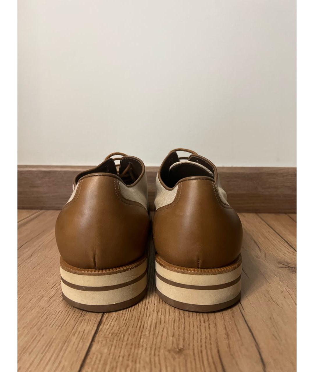 ZONKEY BOOT Бежевые кожаные туфли, фото 4