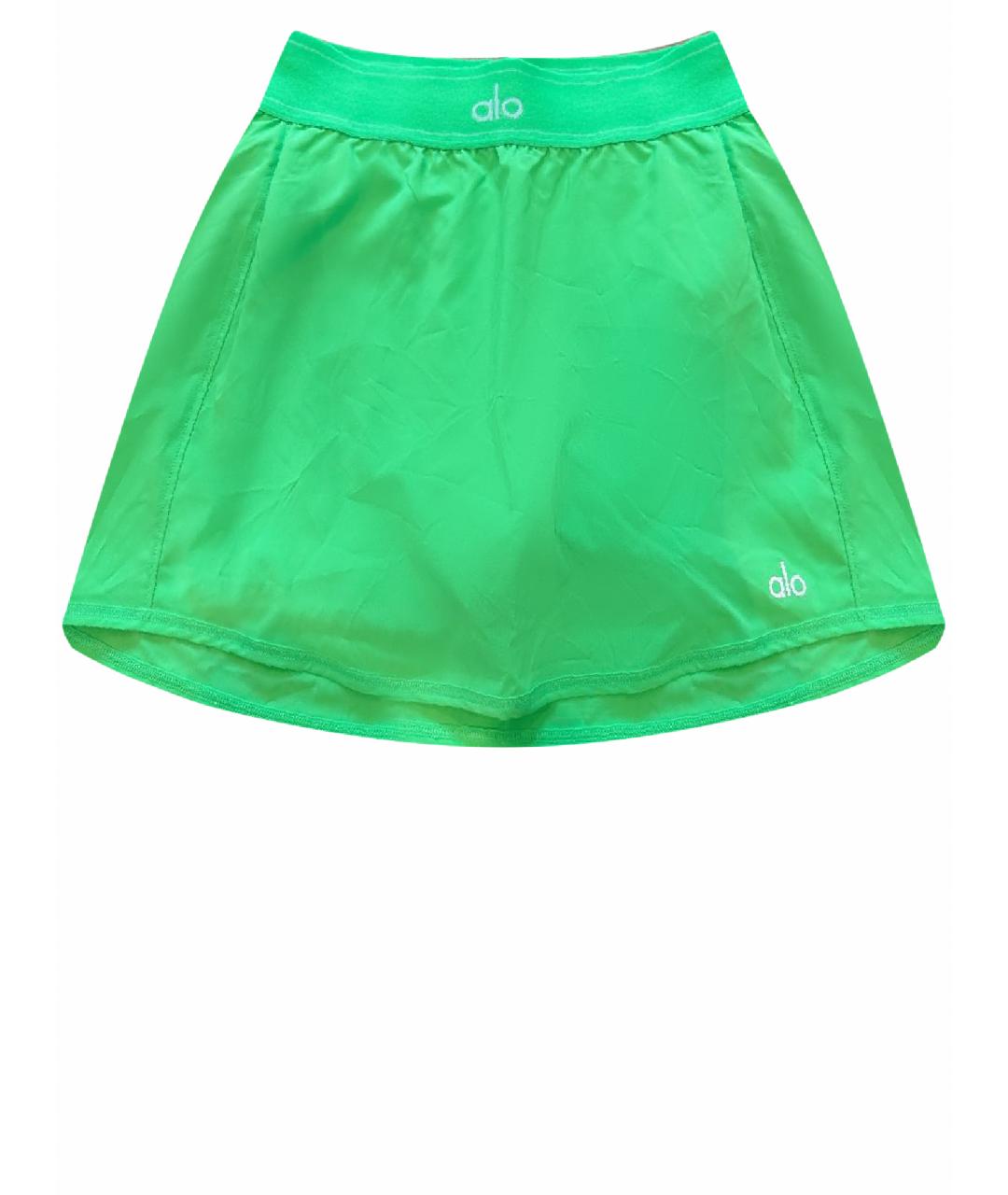 ALO YOGA Зеленая юбка-шорты, фото 1