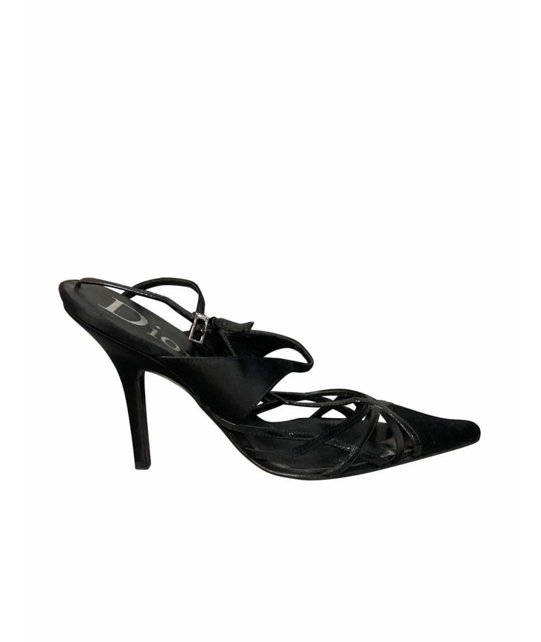 CHRISTIAN DIOR Черные текстильные туфли, фото 6