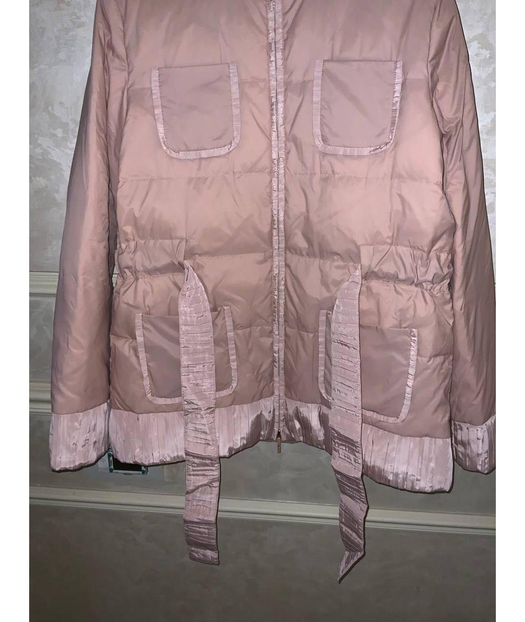 TWIN-SET Розовая полиамидовая куртка, фото 5
