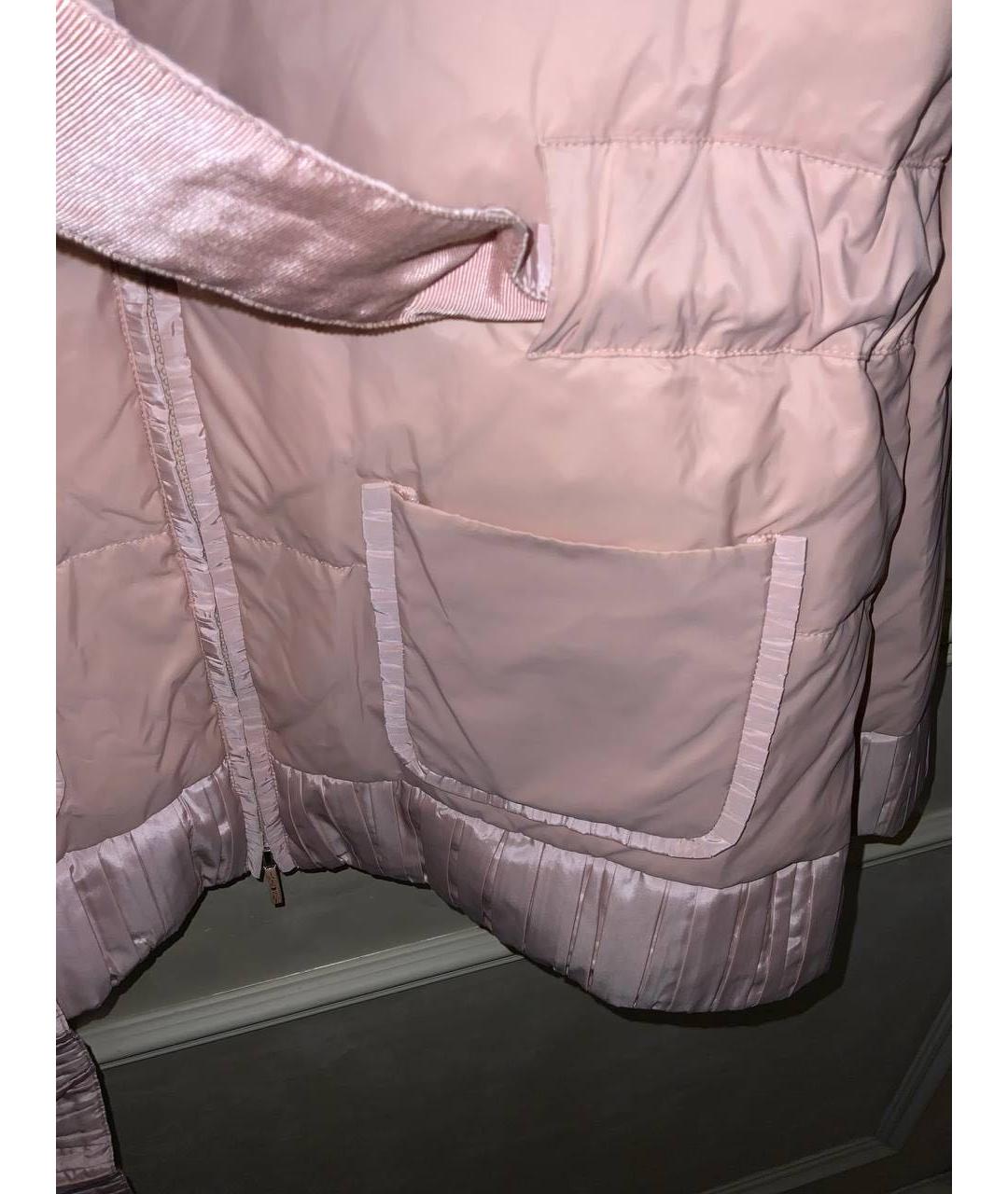 TWIN-SET Розовая полиамидовая куртка, фото 8