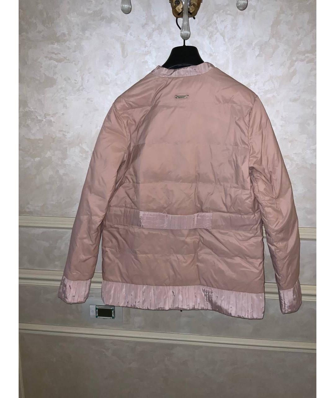 TWIN-SET Розовая полиамидовая куртка, фото 2