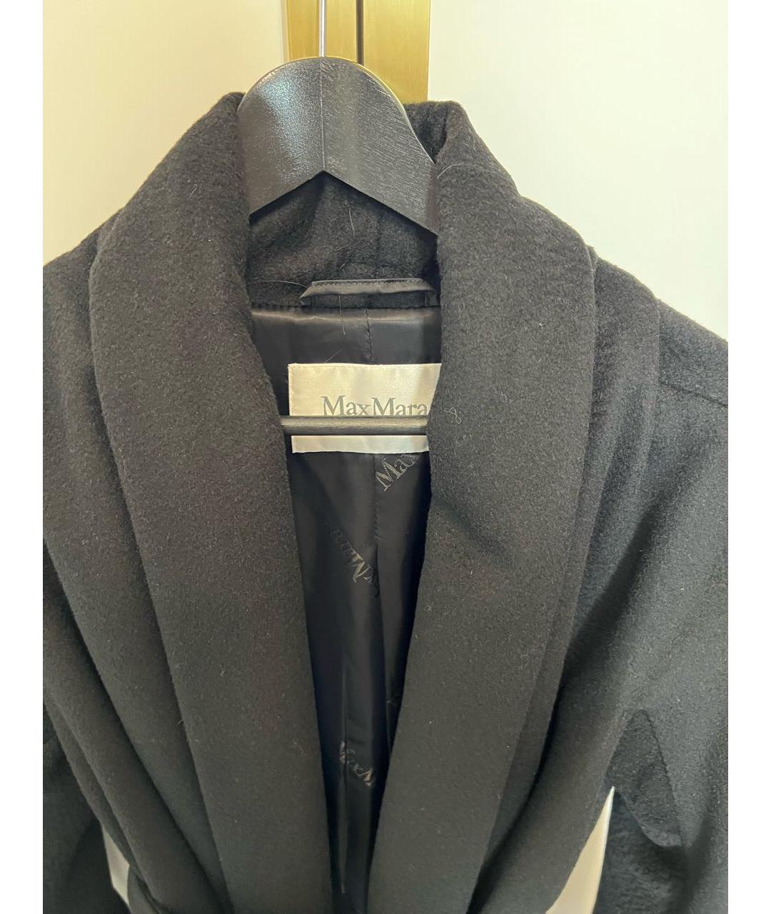 MAX MARA Черное шерстяное пальто, фото 3