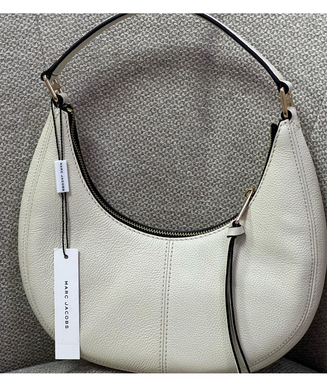 MARC JACOBS Бежевая кожаная сумка с короткими ручками, фото 2