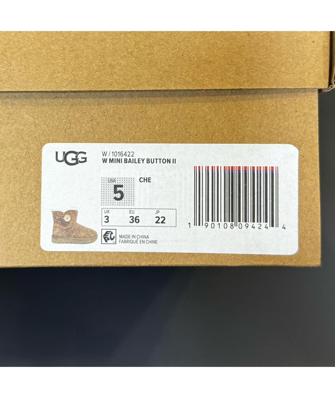 UGG AUSTRALIA Коричневые замшевые ботинки, фото 7