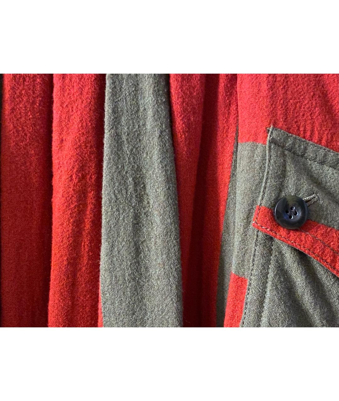 MARC BY MARC JACOBS Красная шерстяная юбка миди, фото 9