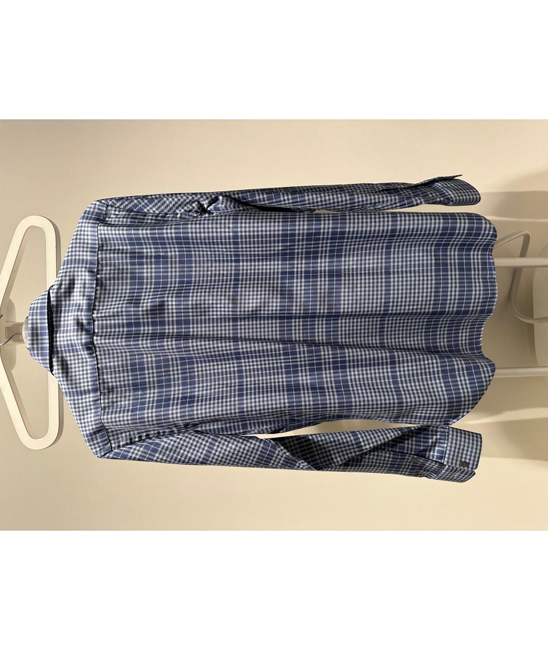 BURBERRY Синяя хлопковая кэжуал рубашка, фото 2