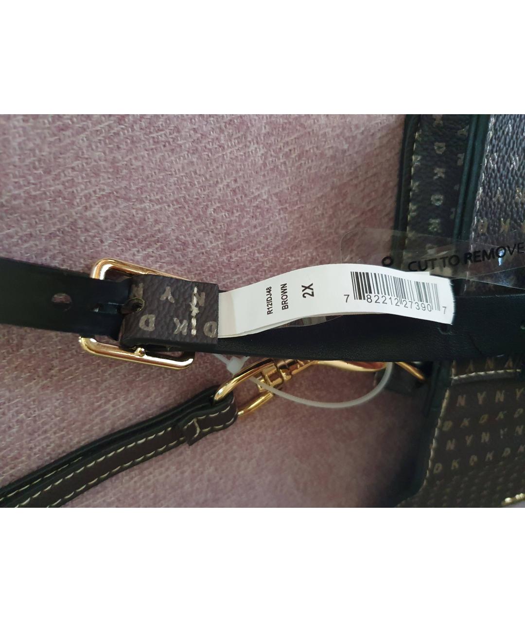 DKNY Антрацитовая поясная сумка из искусственной кожи, фото 6
