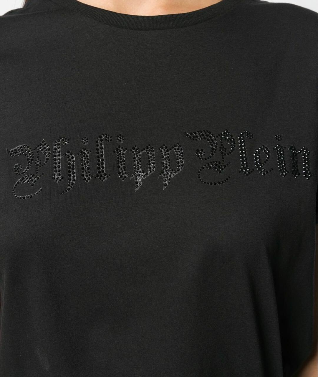 PHILIPP PLEIN Черная хлопковая футболка, фото 2