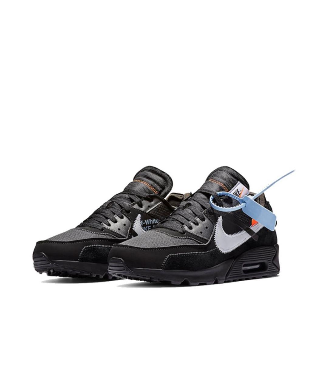 NIKE X OFF-WHITE Черные текстильные кроссовки, фото 2