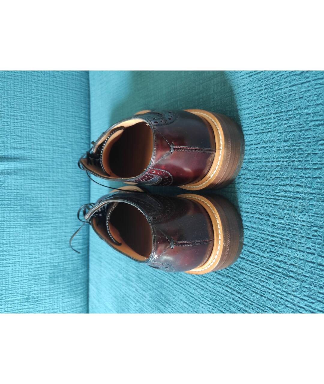 LOUIS VUITTON PRE-OWNED Бордовые кожаные туфли, фото 4