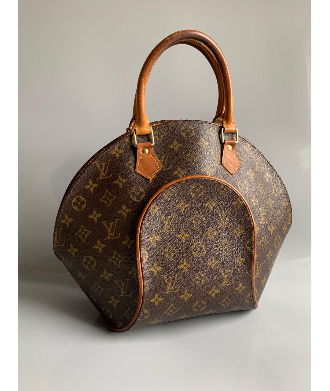 LOUIS VUITTON Коричневая сумка с короткими ручками, фото 3
