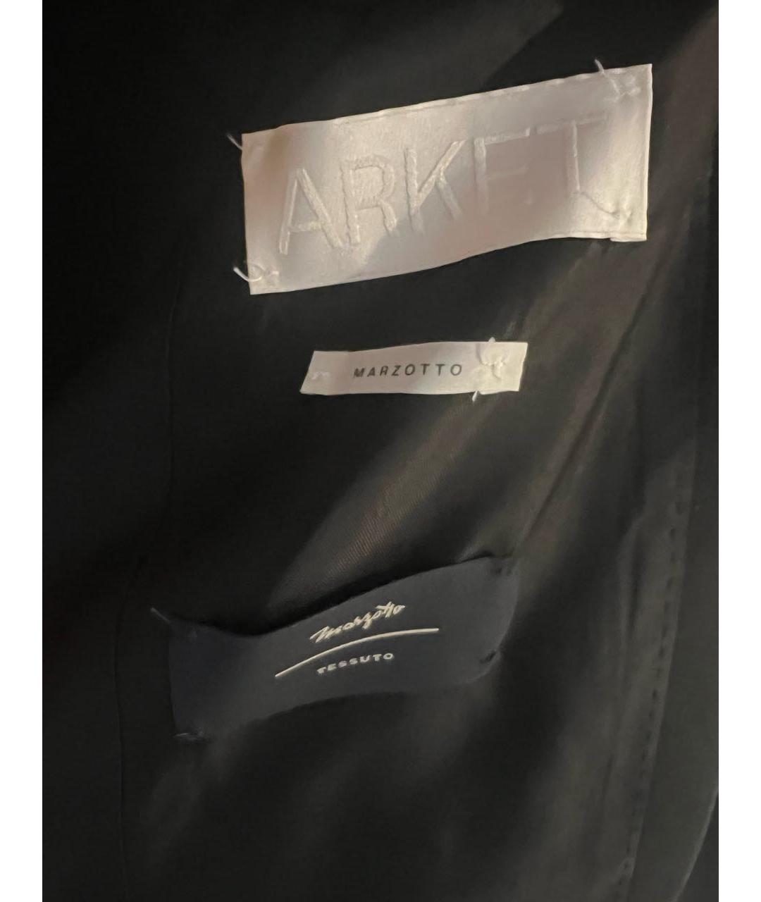 ARKET Черный шерстяной жакет/пиджак, фото 2