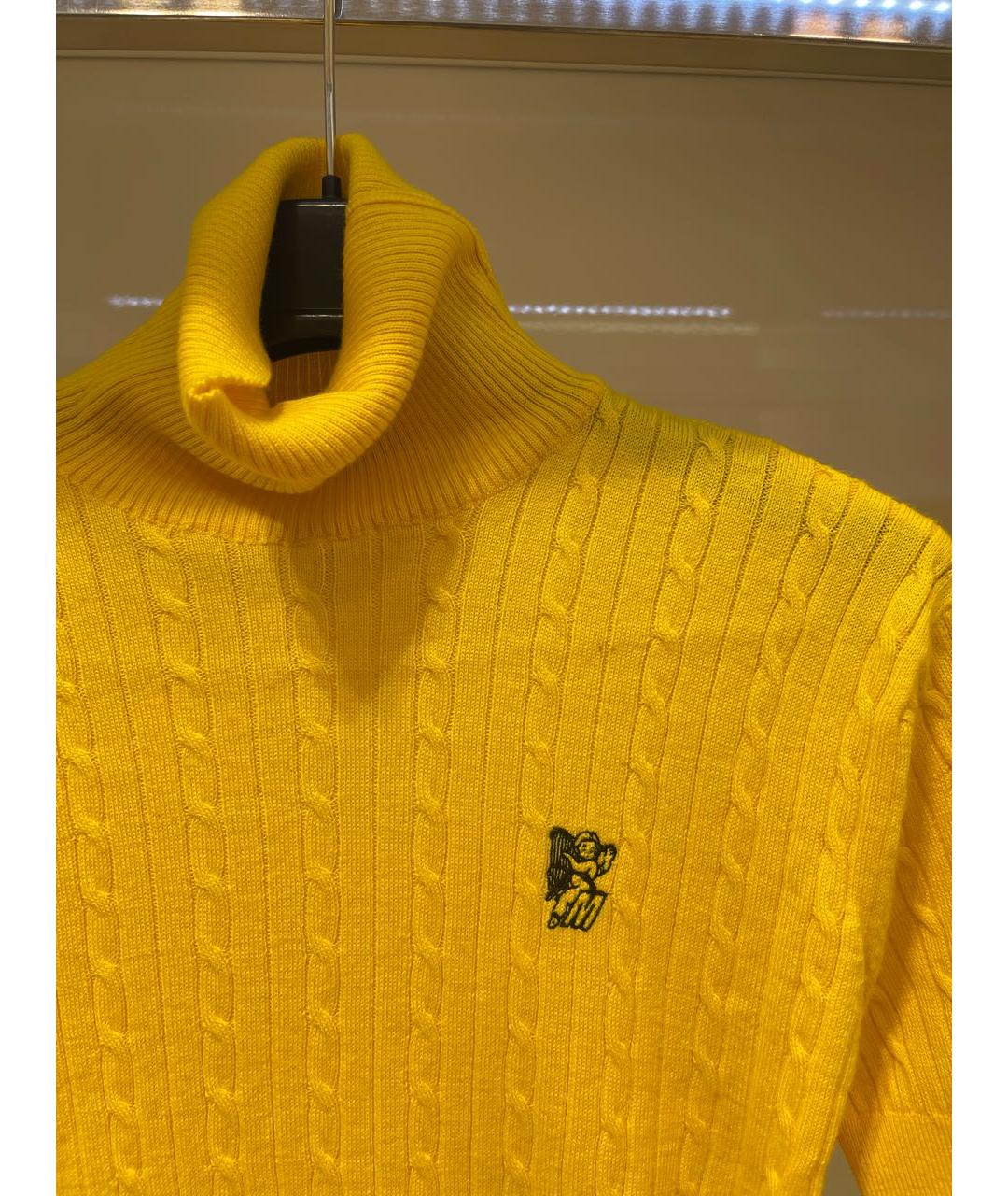 MSGM Желтый шерстяной джемпер / свитер, фото 3