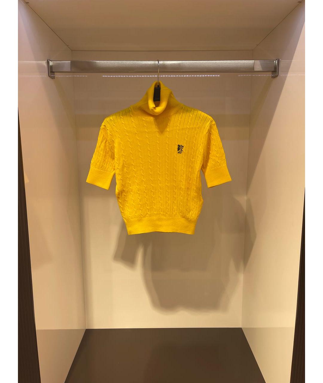 MSGM Желтый шерстяной джемпер / свитер, фото 7