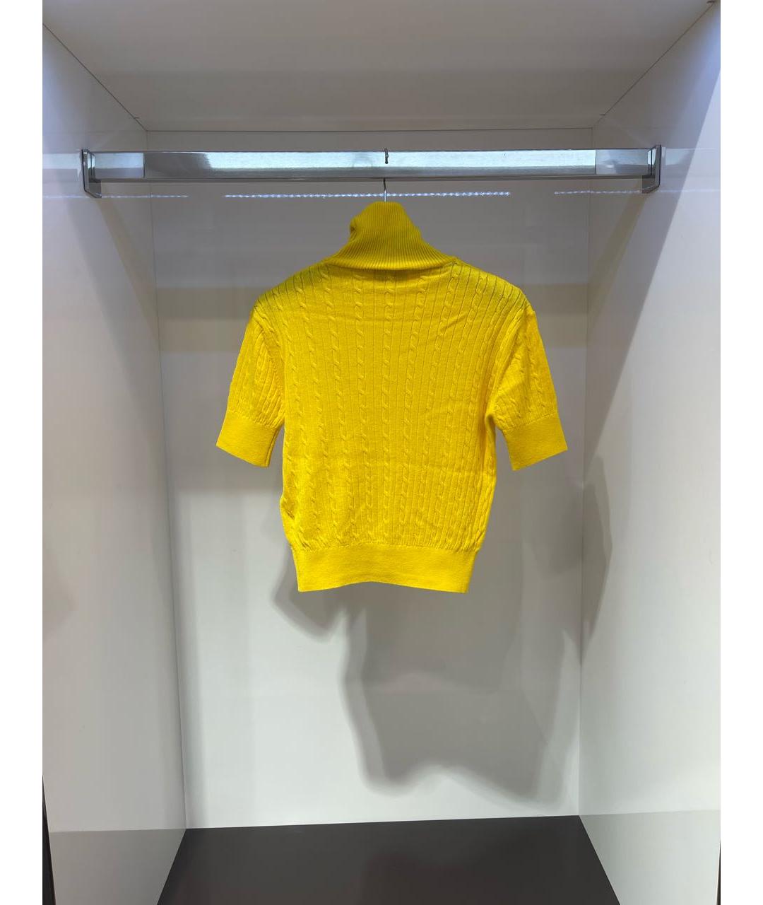 MSGM Желтый шерстяной джемпер / свитер, фото 2