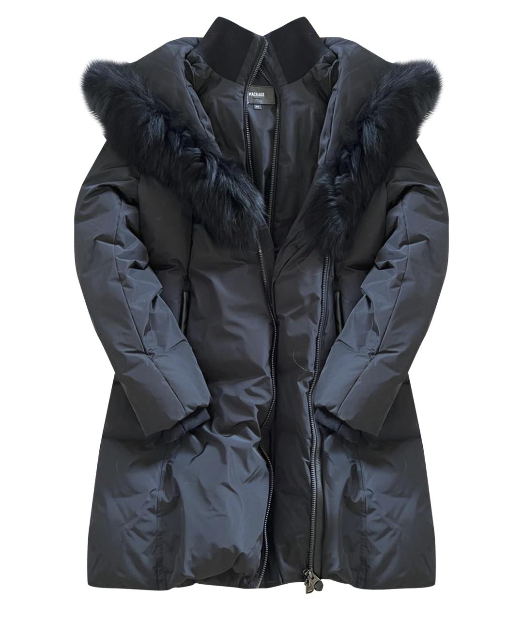 MACKAGE Черное полиэстеровое пальто, фото 1